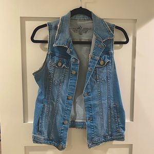 Free People Jean Vest - Medium